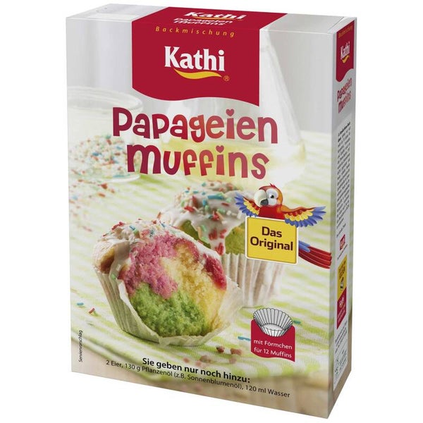 Kathi | Bakmix | Papegaaien muffins | 460g