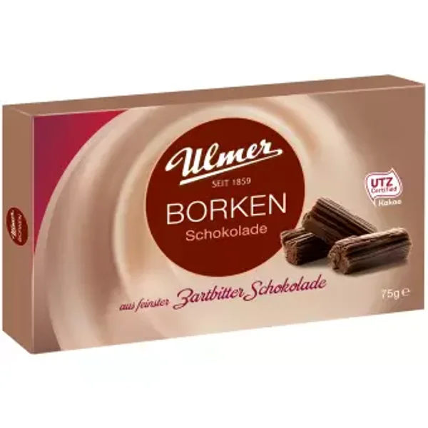 Ulmer | Borken | Chocolade Puur | 15 st | 75g
