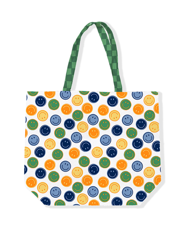 Canvas tas met smileys
