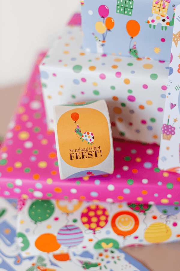 Feestbeesten sticker/8 stuks