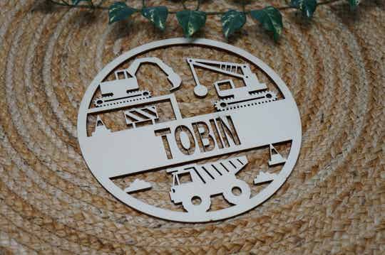 Houten naamcirkel/Werktuigen