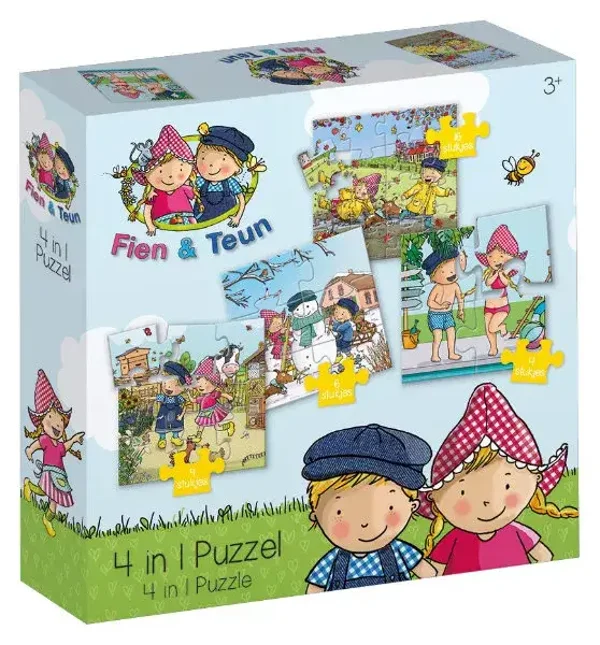 Fien & Teun - 4-in-1 kinderpuzzel