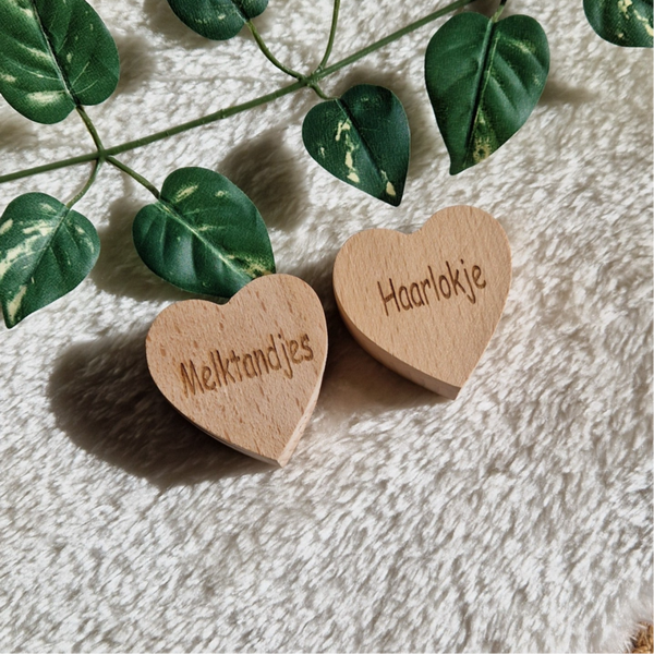 Haarlok/Tandendoosje hart