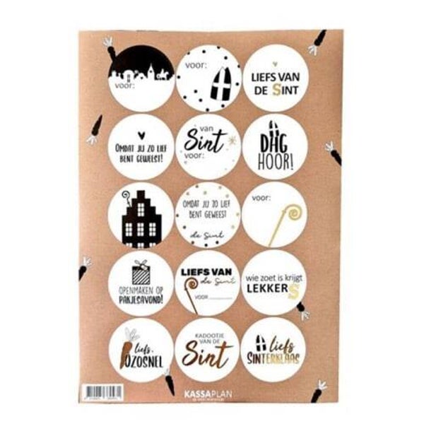 Stickersvel-Sinterklaas rond
