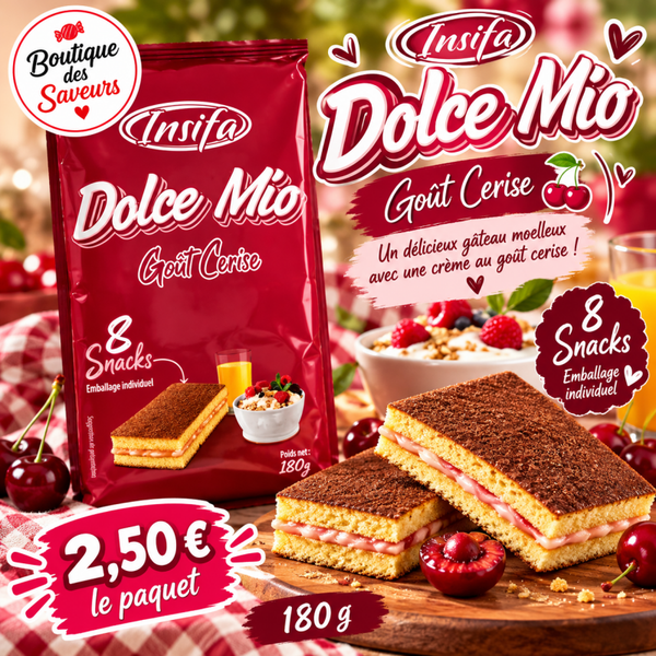 Dolce Mio Insifa – Gâteaux fourrés goût cerise