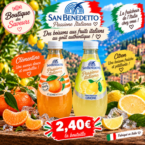 🇮🇹 San Benedetto Passione Italiana – Boissons aux fruits