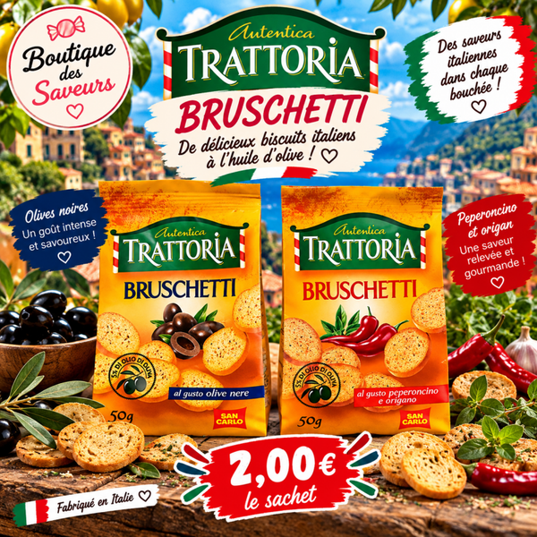 🇮🇹 Bruschetti italiens San Carlo – Saveurs gourmandes