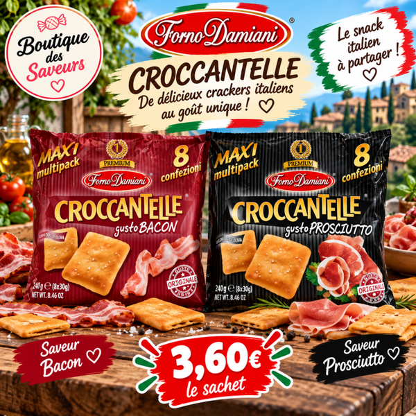 🇮🇹 Croccantelle Forno Damiani – Bacon & Prosciutto