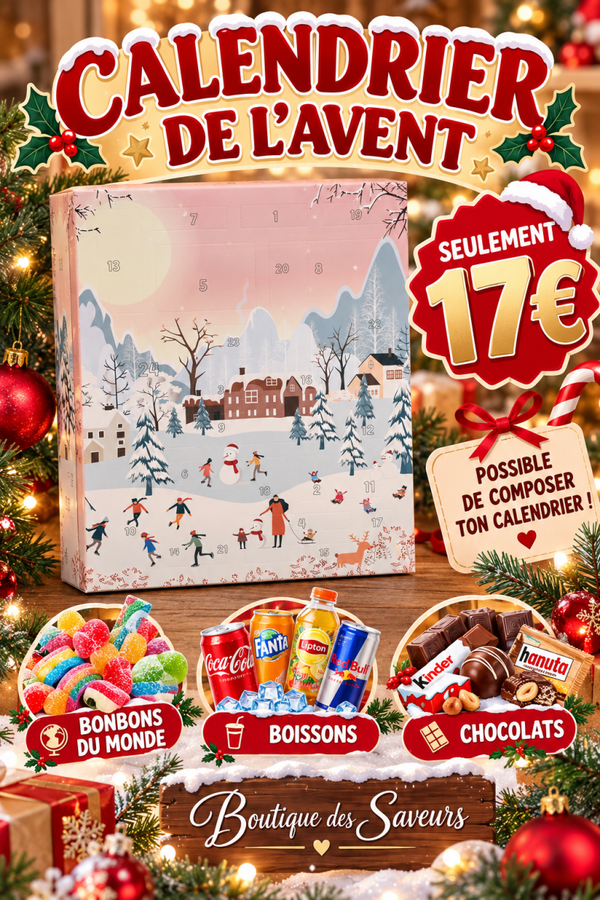 🎄 Calendrier de l’Avent Gourmand – 24 Surprises 🎁