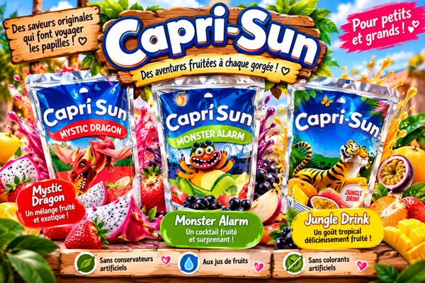 Capri-Sun – Boissons fruitées aux saveurs originales 🌈
