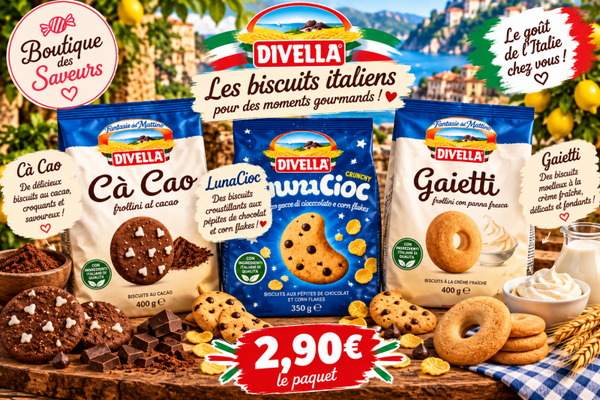 🇮🇹 Biscuits italiens Divella – 3 variétés gourmandes