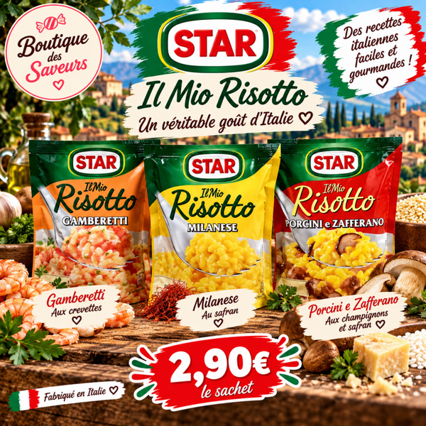 🇮🇹 STAR Il Mio Risotto – Risottos italiens gourmands Description :