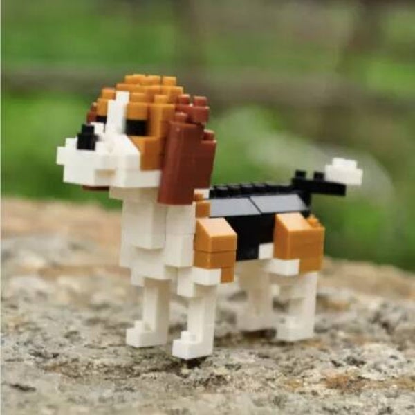 Mini nano-block beagle