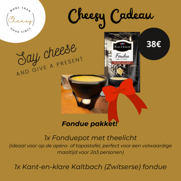 Cheesy Cadeau: fondue pakket