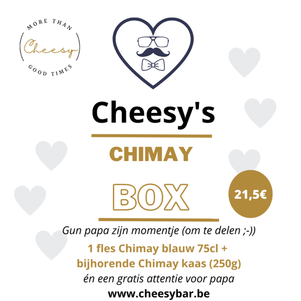 Cheesy's Chimay box voor Papa