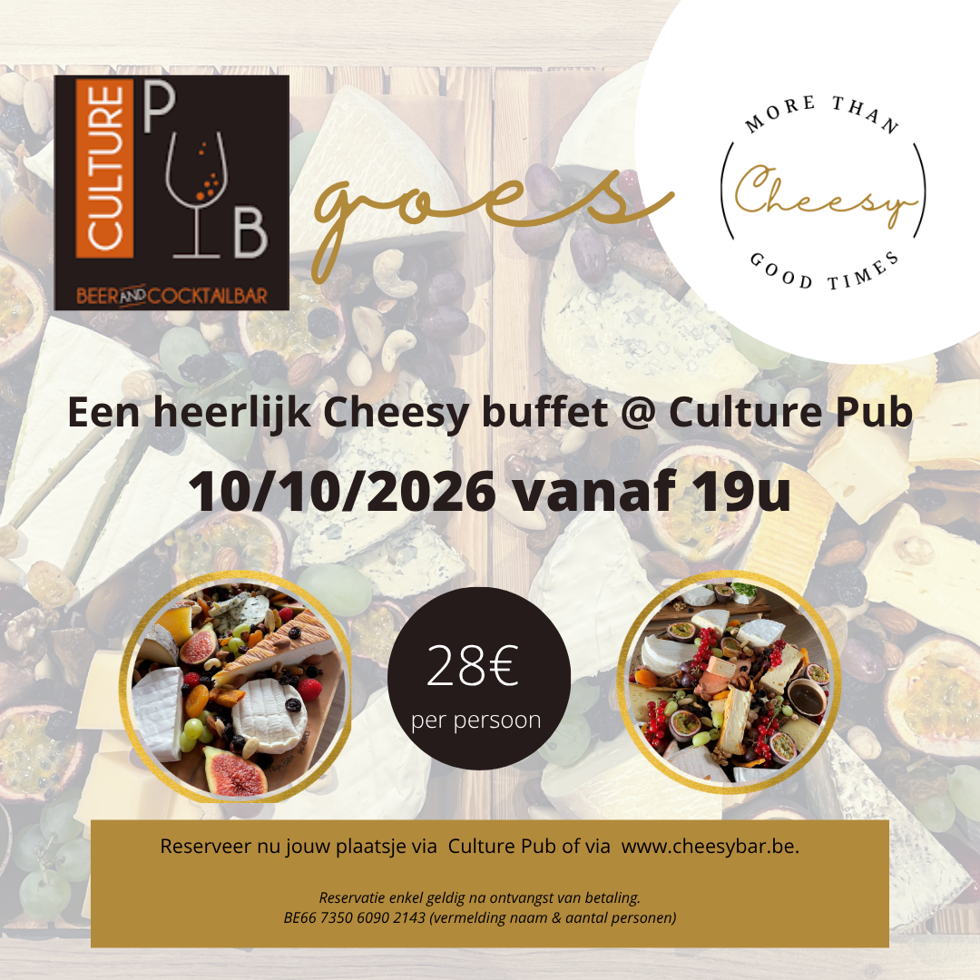 Culture Pub Goes Cheesy - 10/10/2026