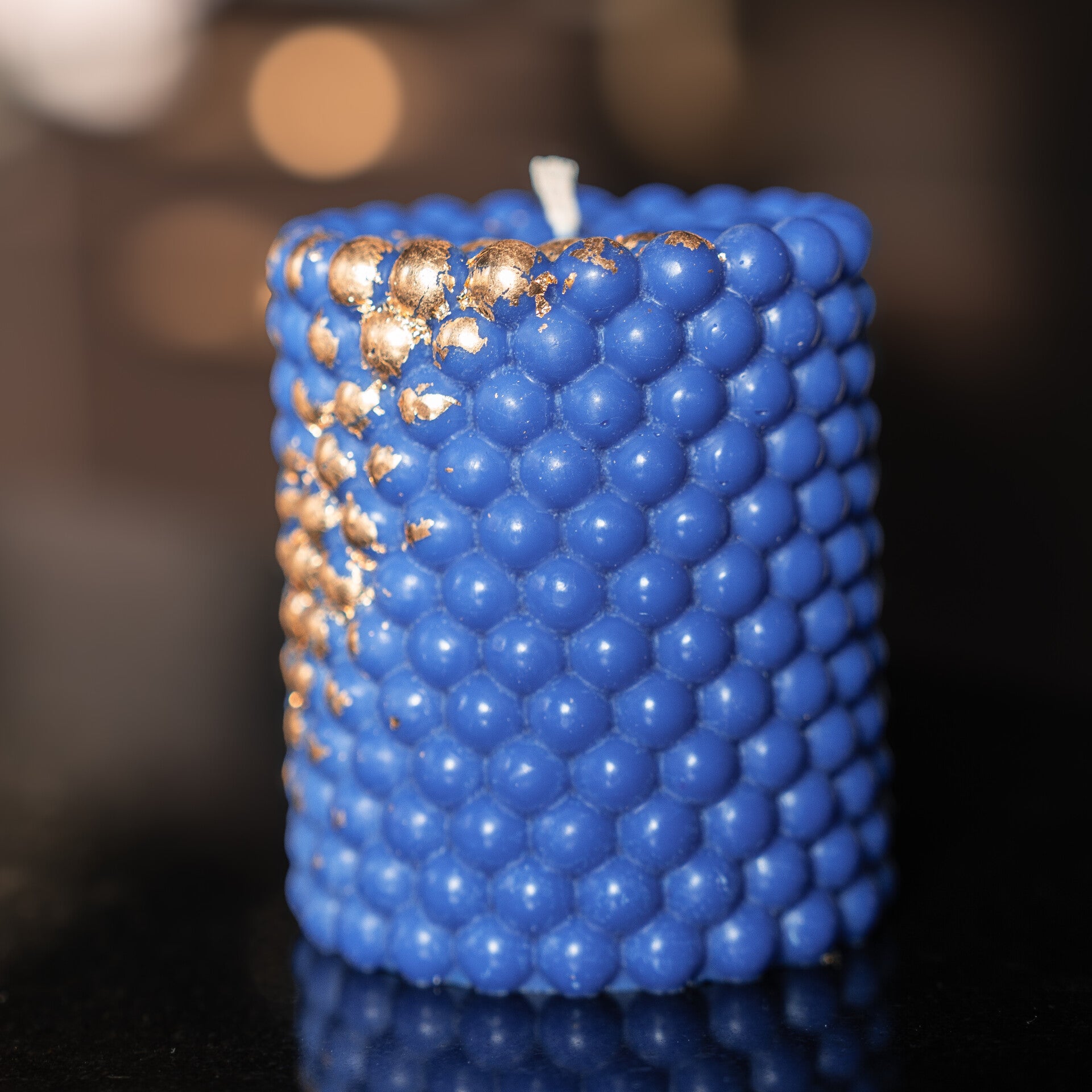 Luxurious natural pearl candles (Blue)
