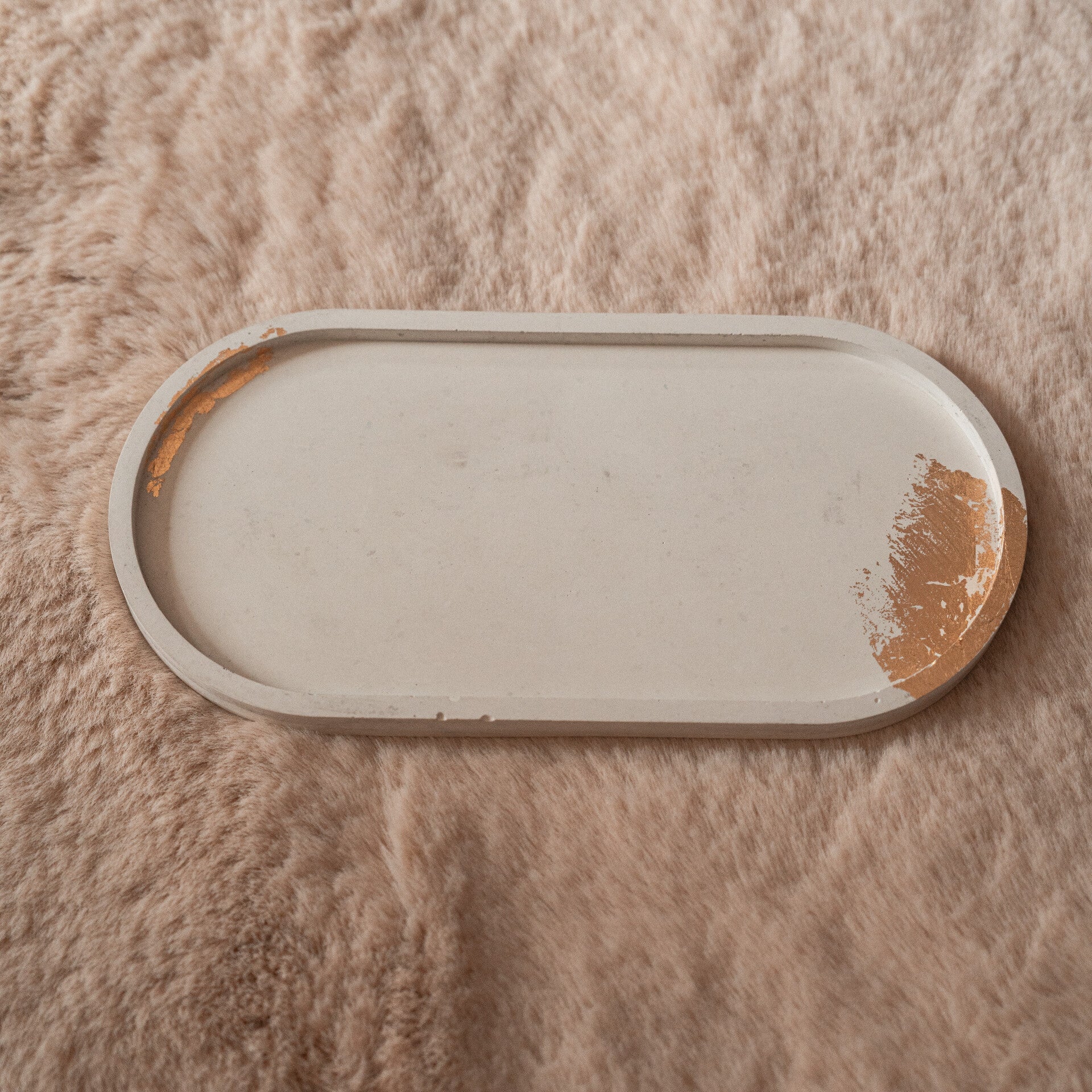 Betonnen tray L (wit)