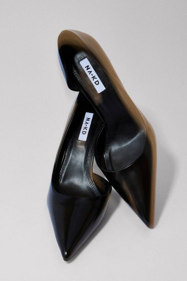 NA-KD Glossy Cut Out Pumps