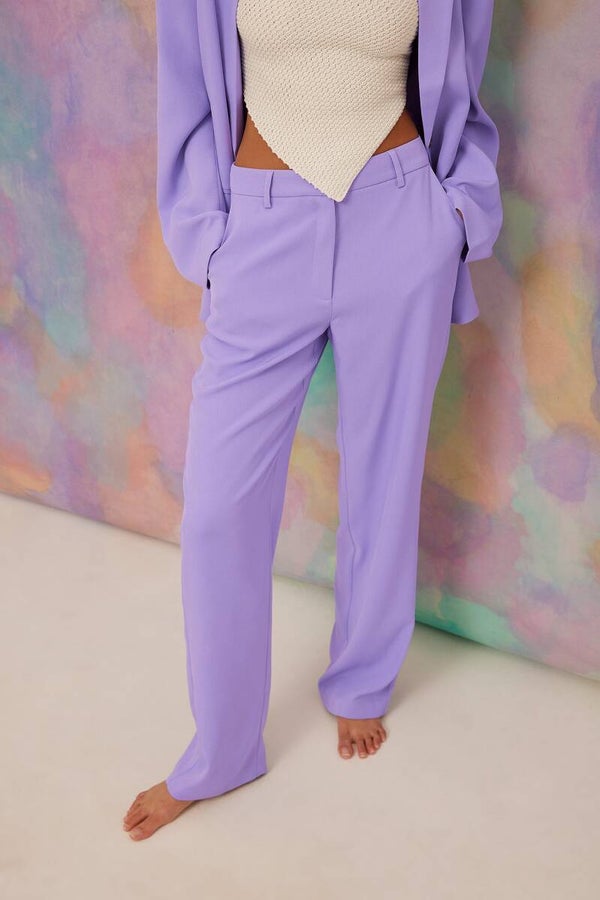 NA-KD Mid Rise Wide Suit Pants