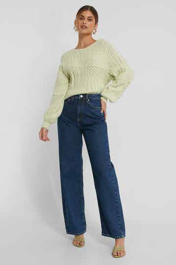 NA-KD Extra Wide Leg Denim