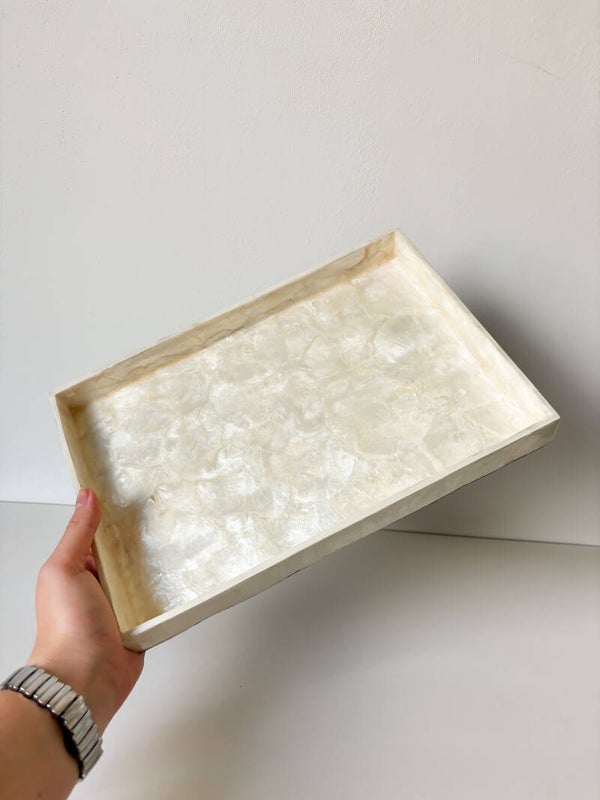 Bohemian shell decoratie dienblad