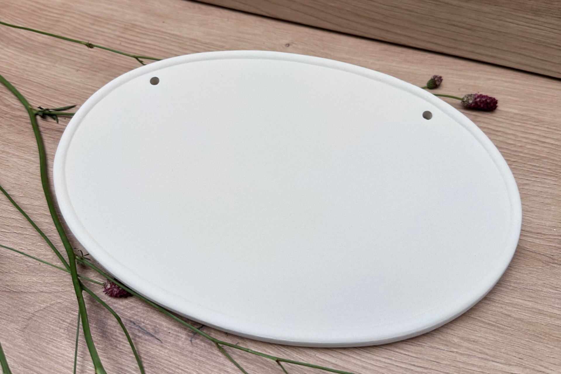 Türschild oval