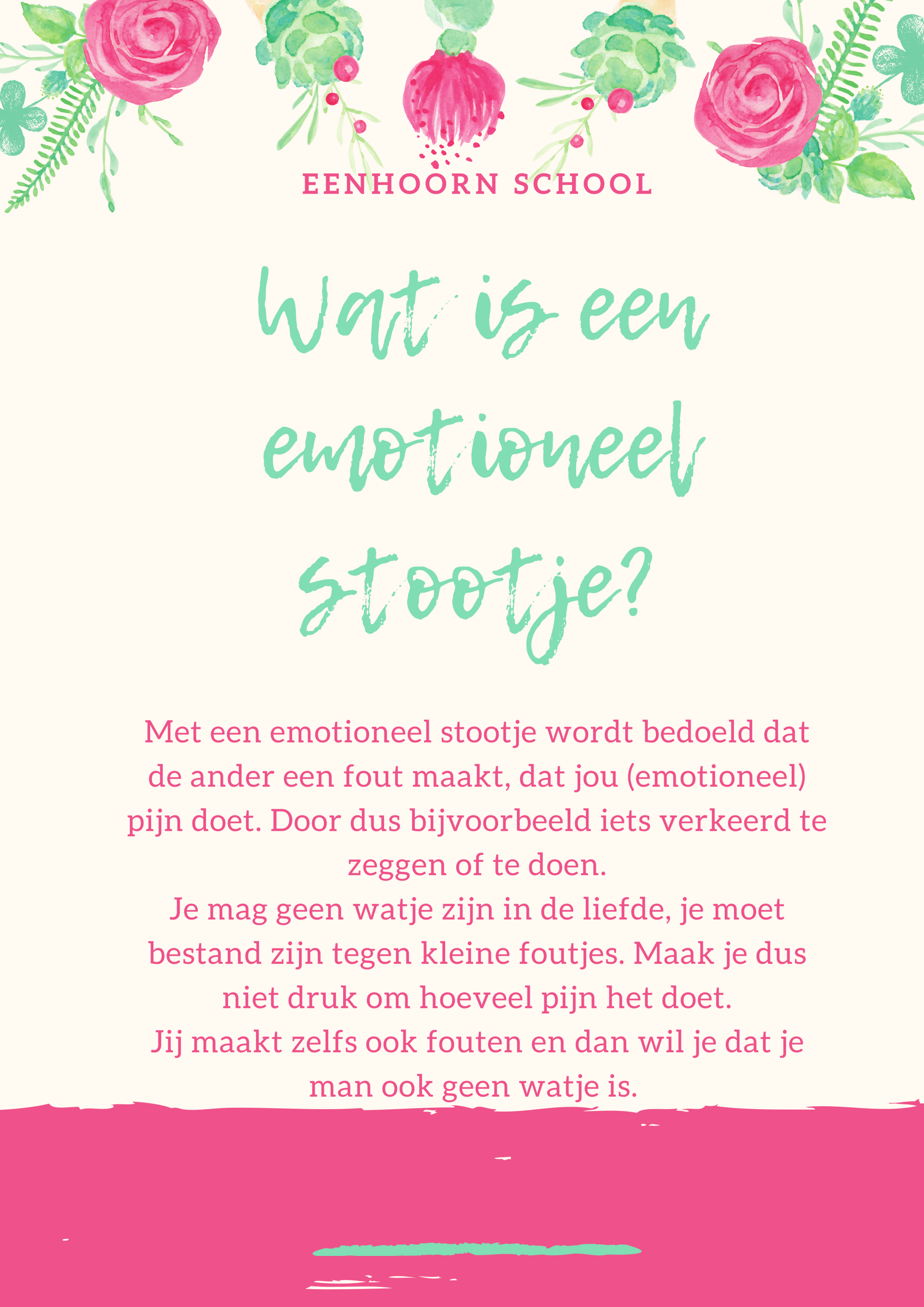 Folder 9: Wat is een emotioneel stootje?