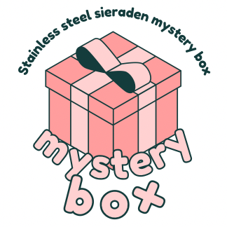 Stainless steel sieraden mystery box
