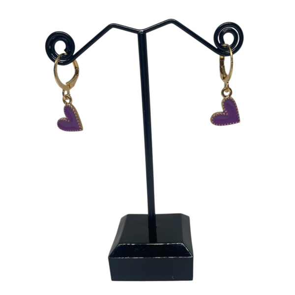 Mirthe oorbellen - paars