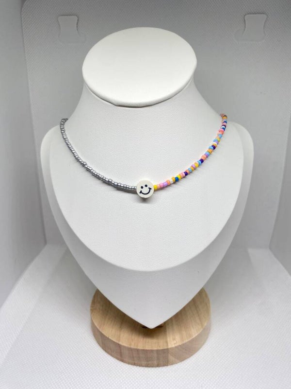 Ketting zilver sluitinkje - smiley