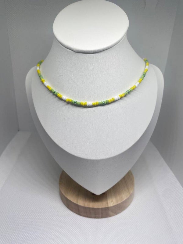 Ketting goud sluitinkje - groen