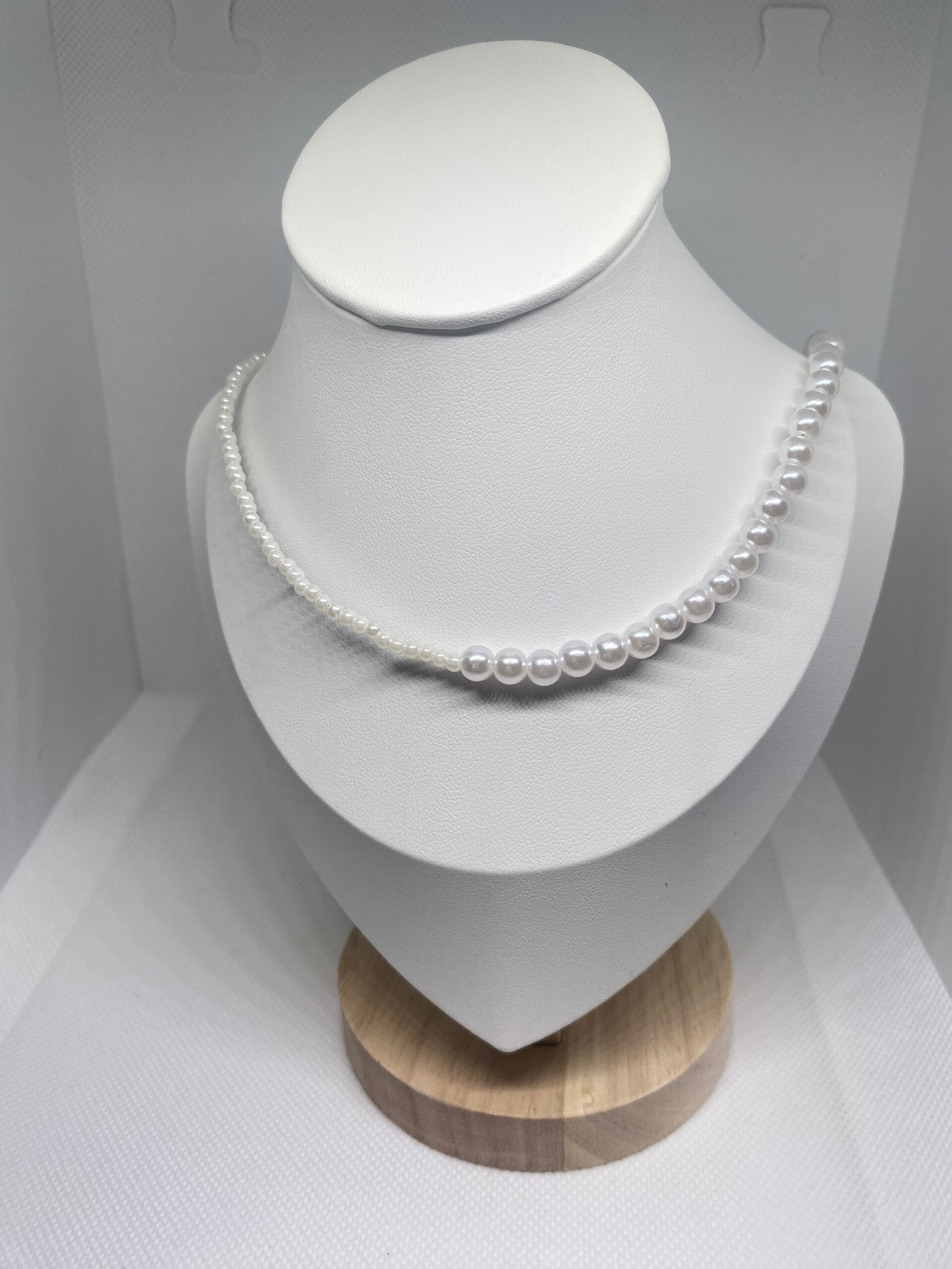 Ketting goud sluitinkje - parels