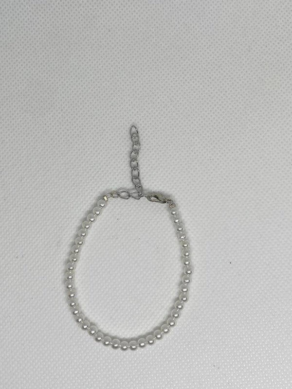 Armband zilver sluitinkje - parels