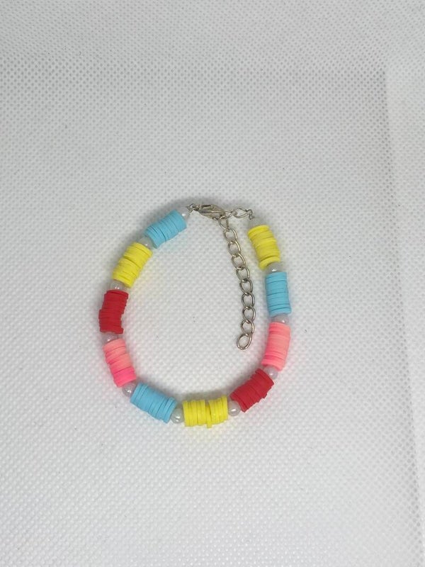 Armband zilver sluitinkje - Veelkleurig