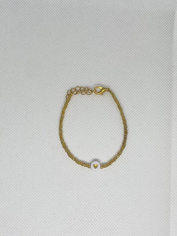 Armband goud sluitinkje - Hartje