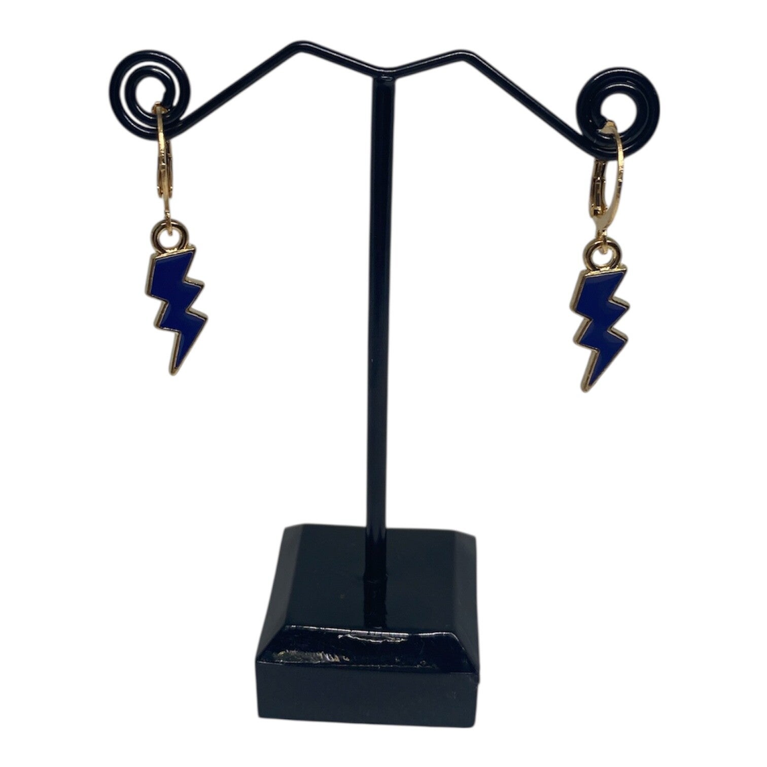 Noor oorbellen - donkerblauw