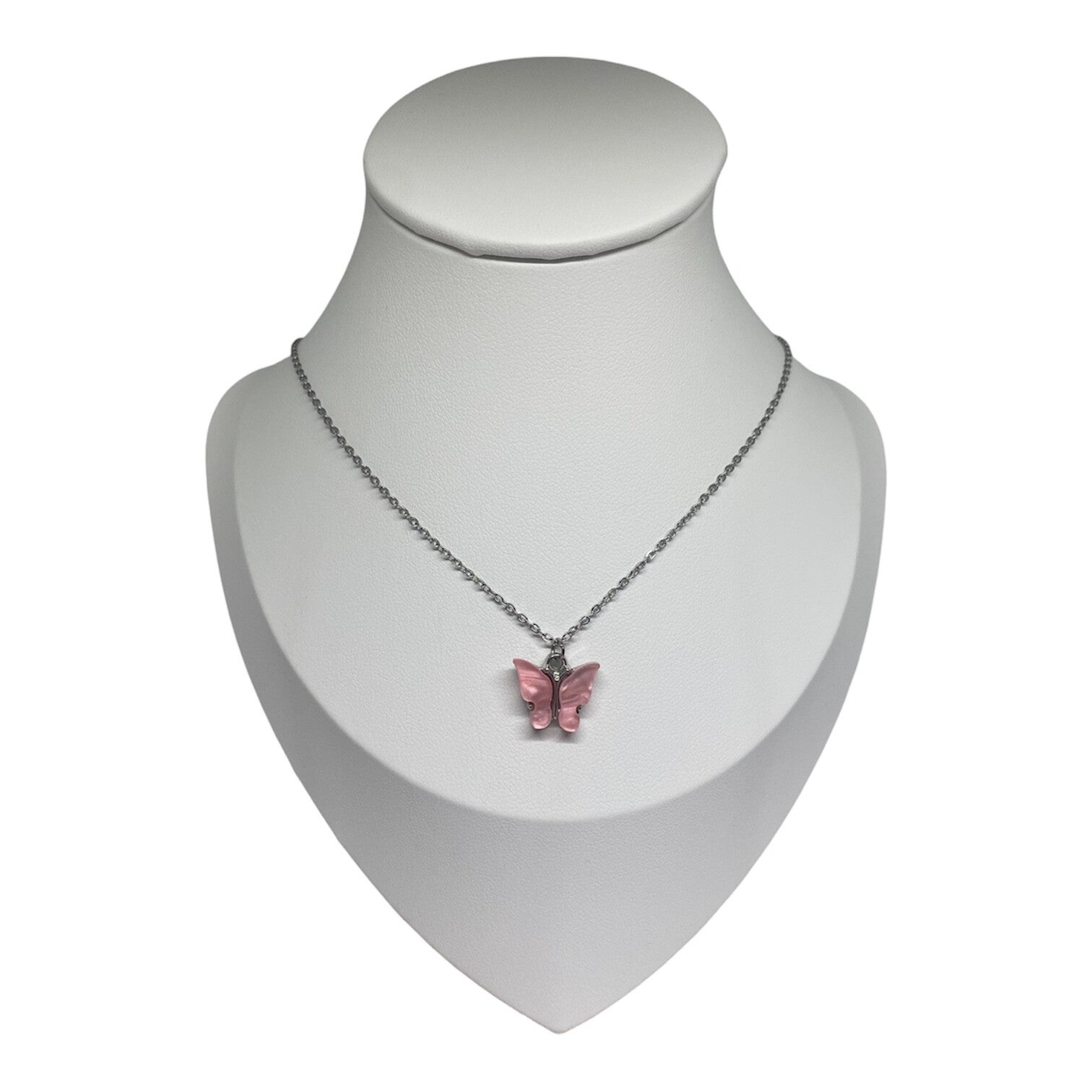 Vlinder ketting - roze