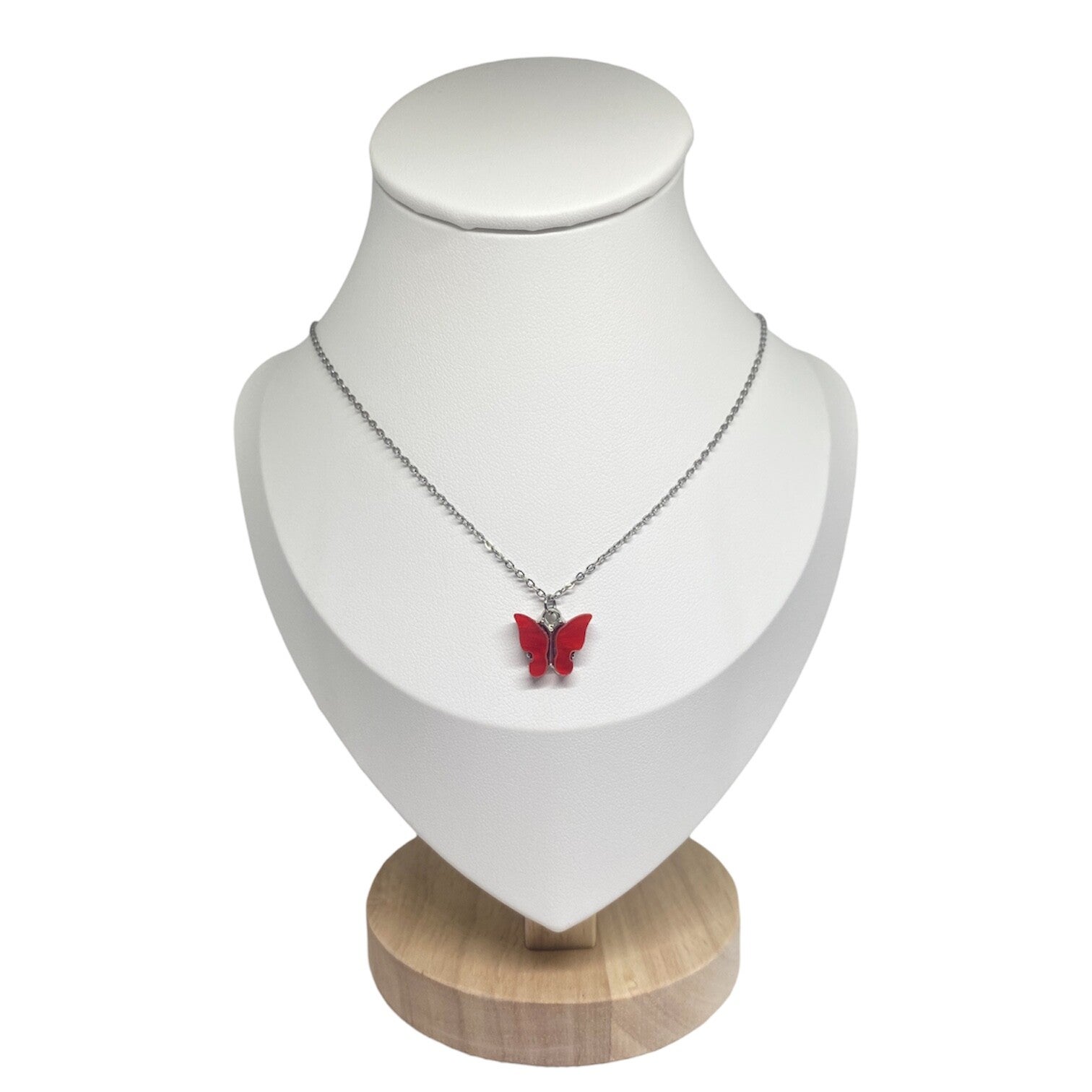 Vlinder ketting - rood