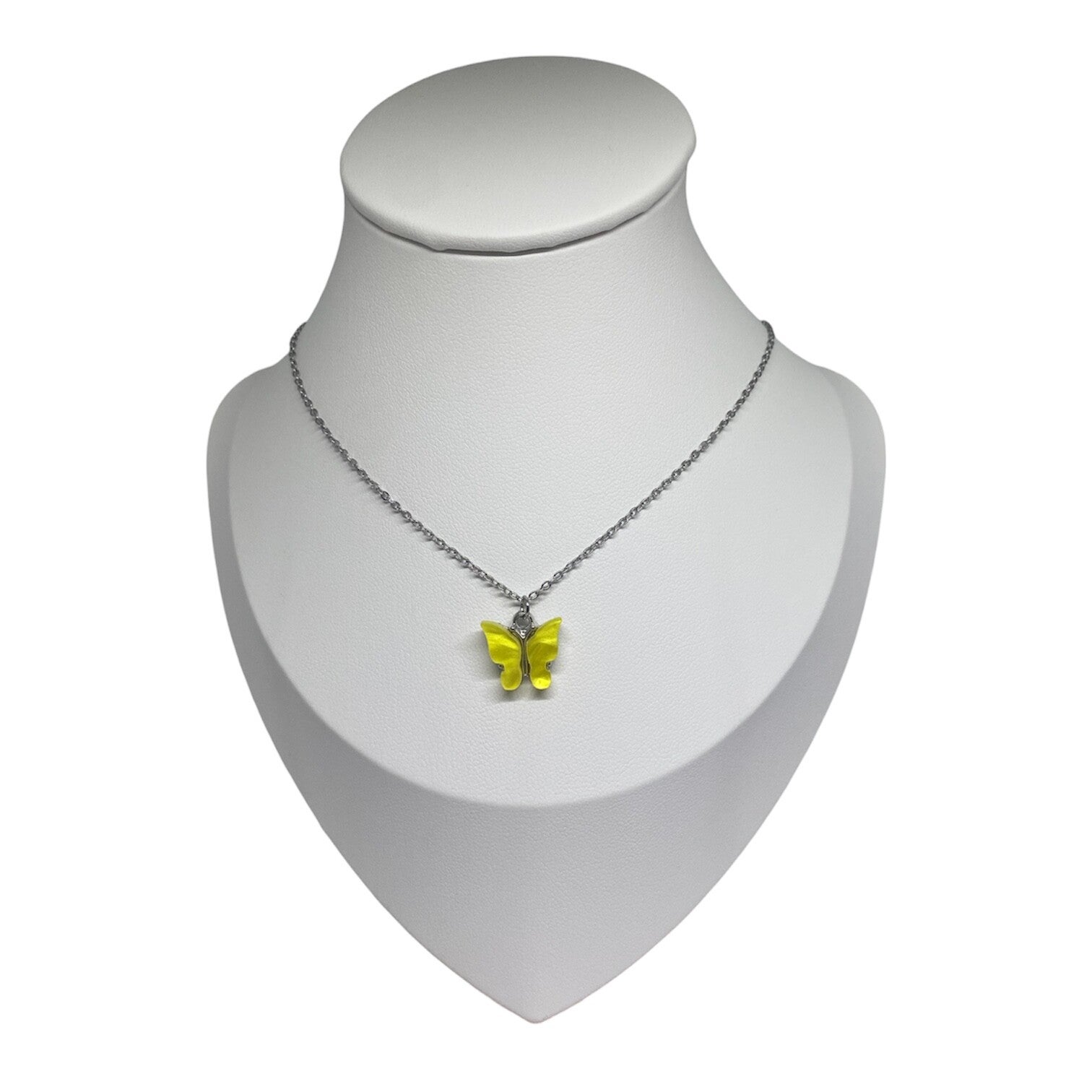 Vlinder ketting - geel