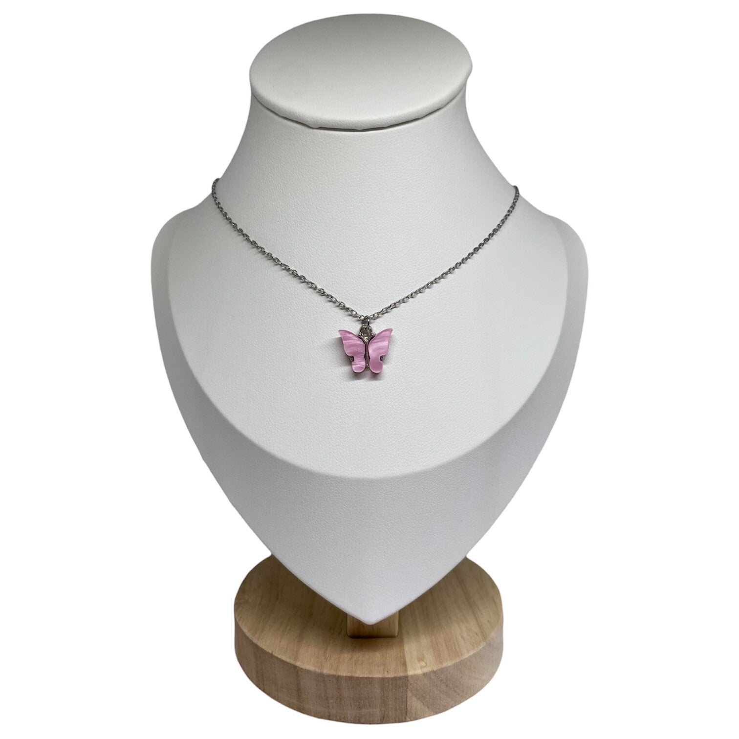 Vlinder ketting - lila paars