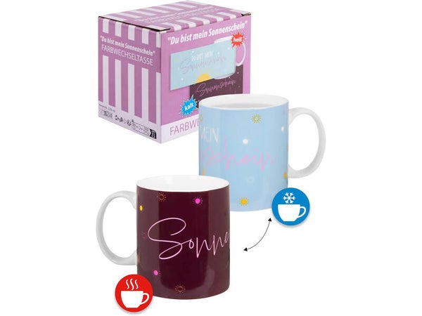 Beker met kleuren verandering