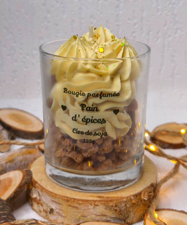 Bougie gourmande NOËL " Pain d'épices"