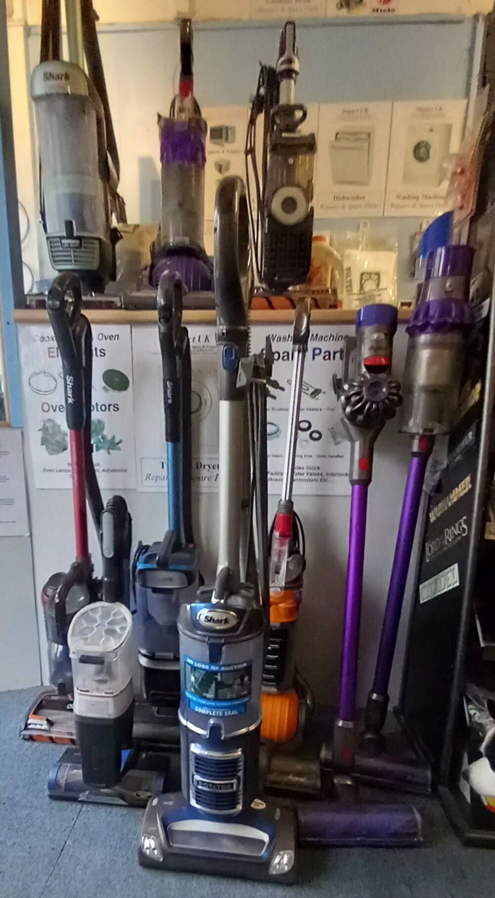 dyson hoover shark gteck sebo henry vax