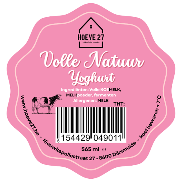 Yoghurt  natuur 565 ml