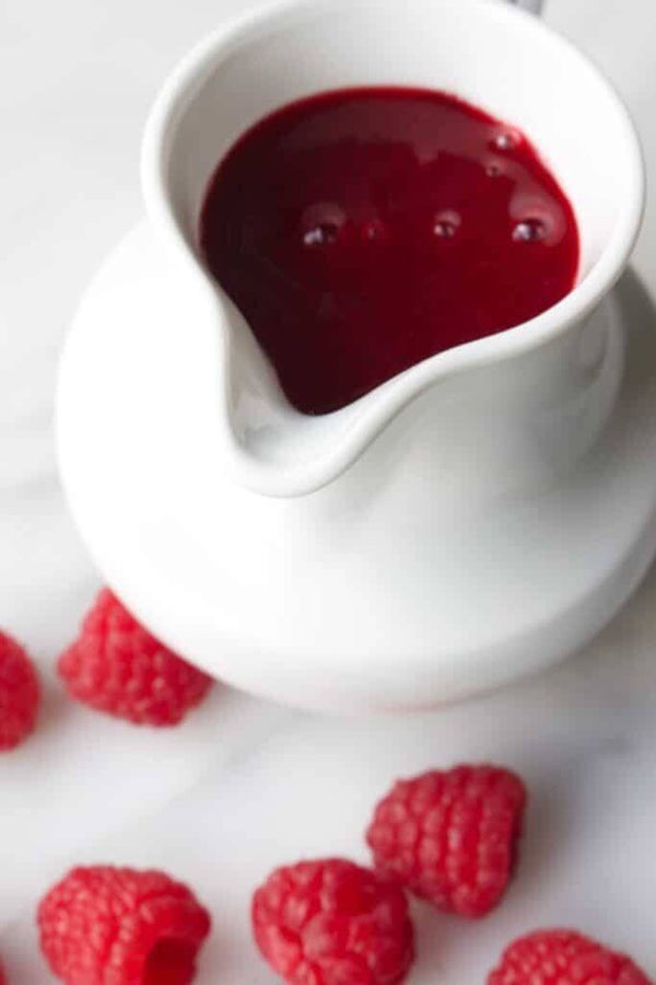 Frambozen coulis