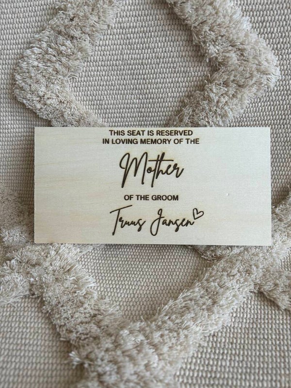 This seat is reserved