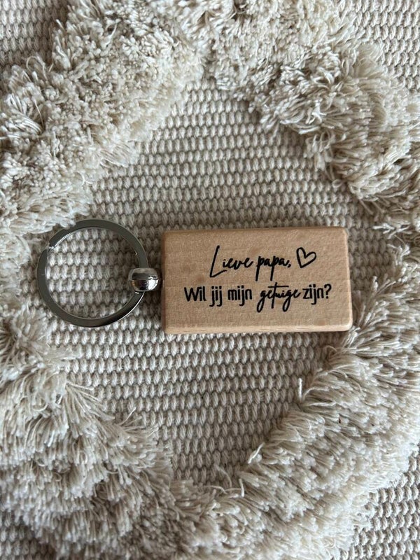 Wil jij mijn getuige zijn? - Sleutelhanger