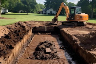 Soil grading and field prep for septic rejuvenation in rural Alberta
