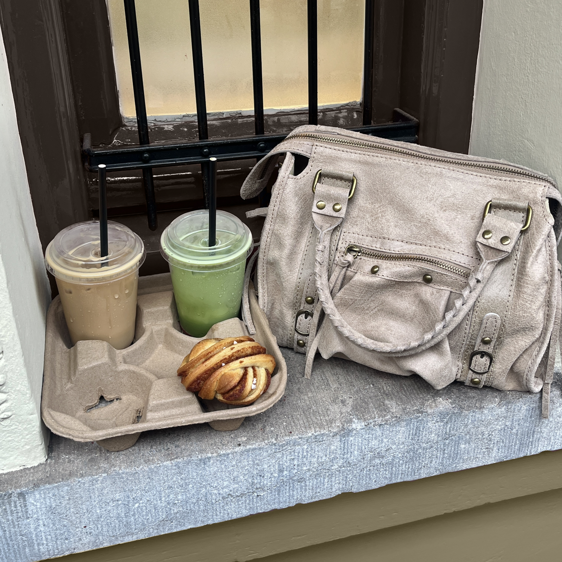 City bag medium crème